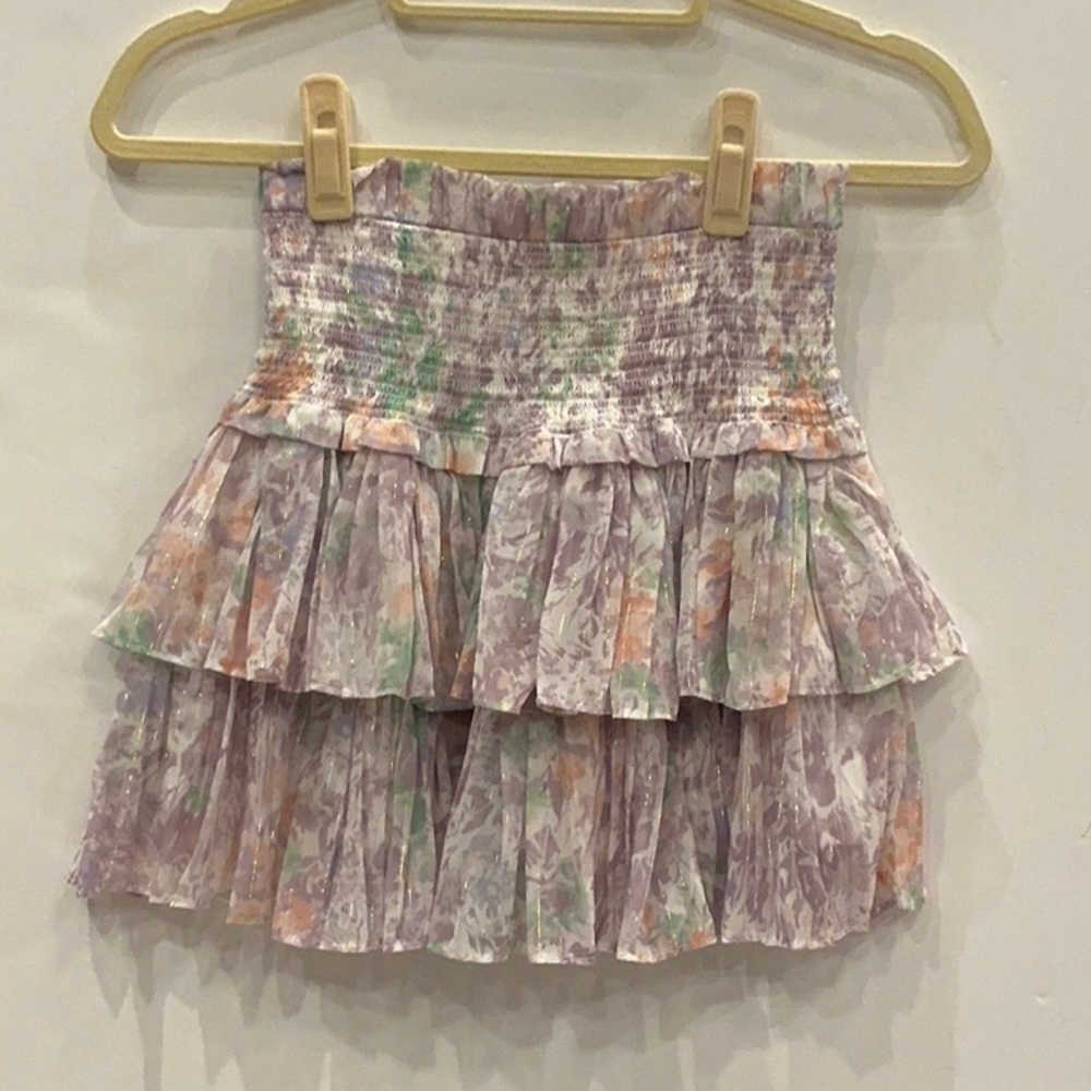 Floral Tiered Mini Skirt with Smocked Waist | Lightweight & Flowy